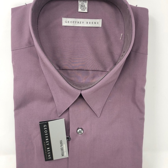 New Geoffrey Beene Wrinkle Free Dress Shirt - Picture 3 of 5